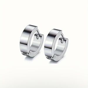 Small hoop huggie earrings